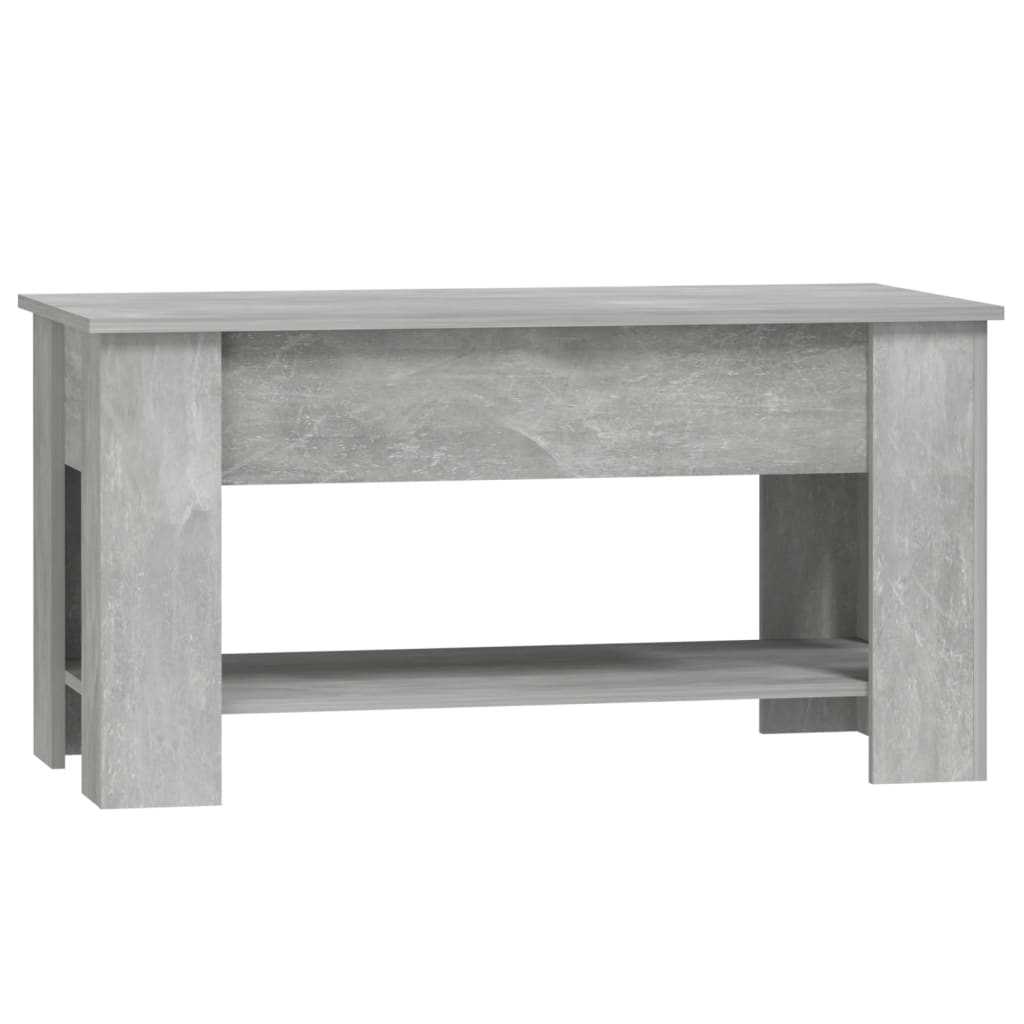 Salongbord Sofabord Betonggrå 101x49x52 cm