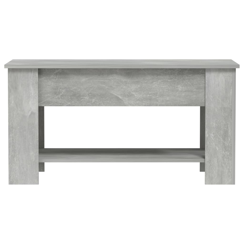 Salongbord Sofabord Betonggrå 101x49x52 cm