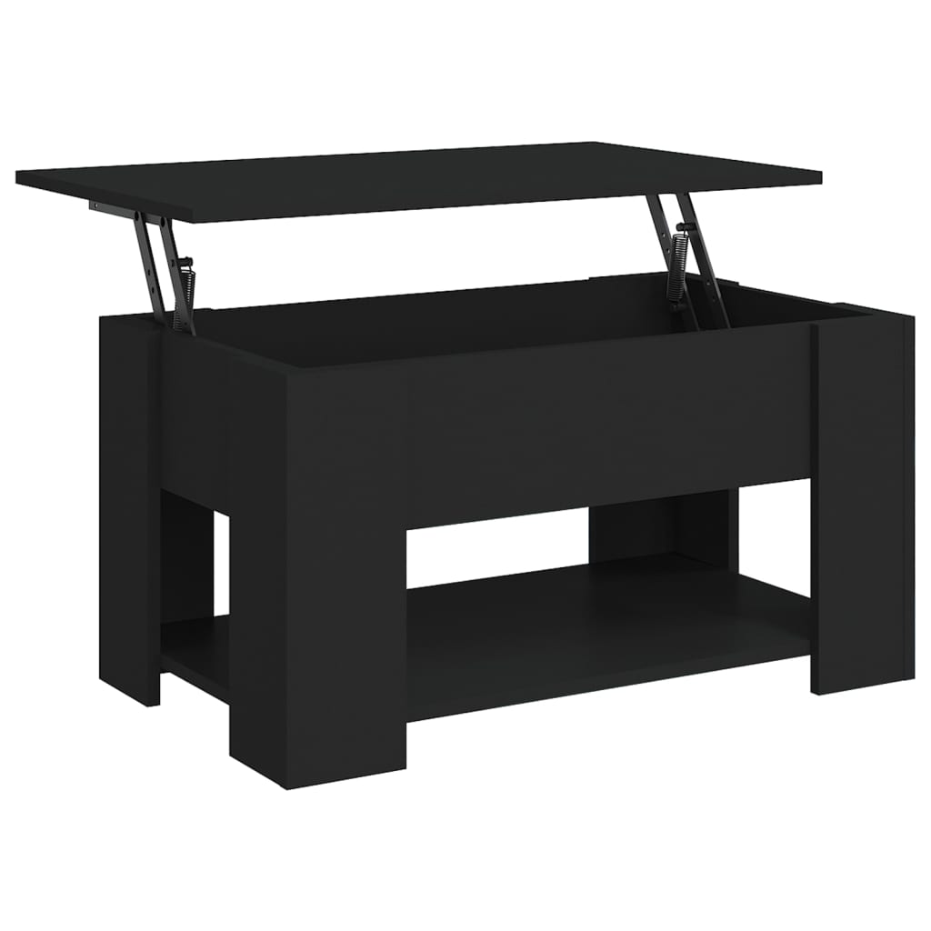 Salongbord Sofabord Svart 79x49x41 cm