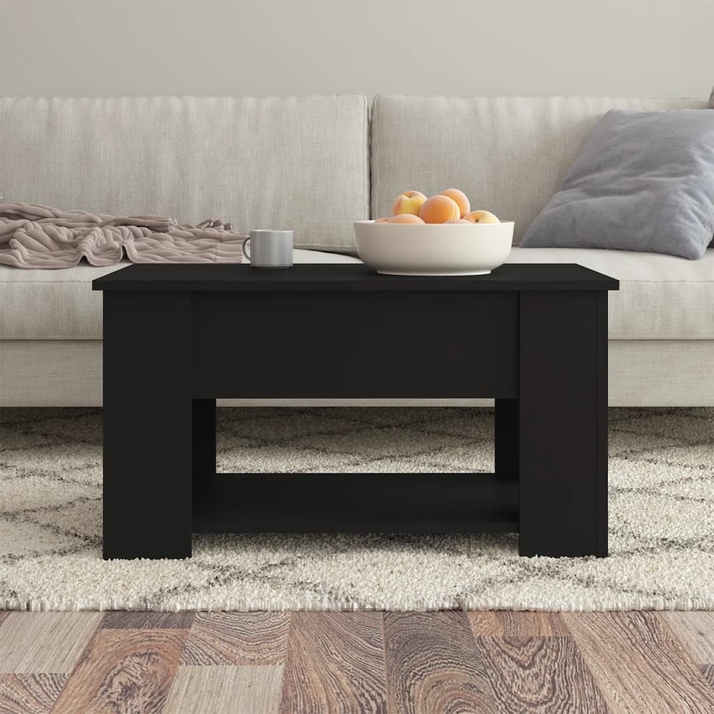 Salongbord Sofabord Svart 79x49x41 cm