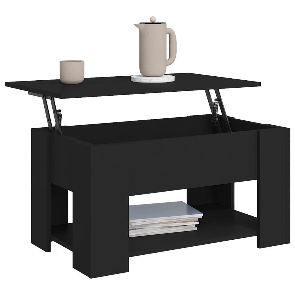 Salongbord Sofabord Svart 79x49x41 cm