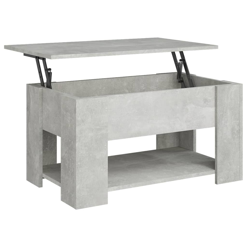 Salongbord Sofabord Betonggrå 79x49x41 cm