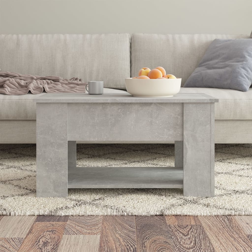 Salongbord Sofabord Betonggrå 79x49x41 cm