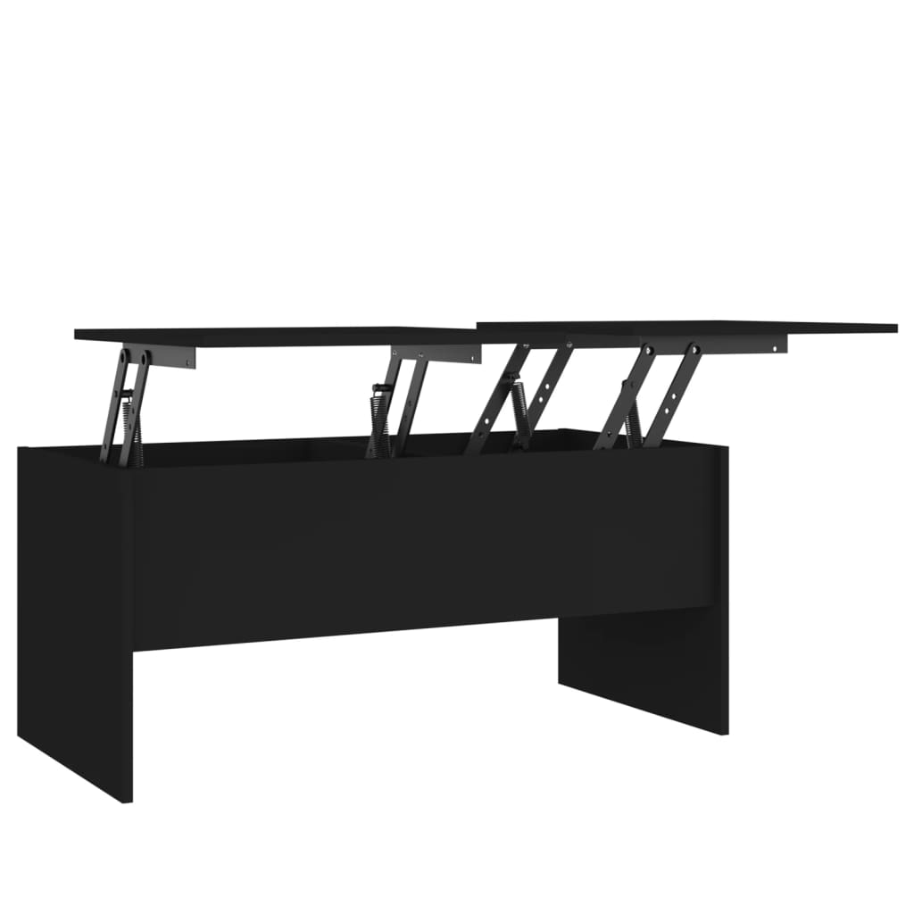 Salongbord Sofabord Svart 102x50,5x46,5 cm