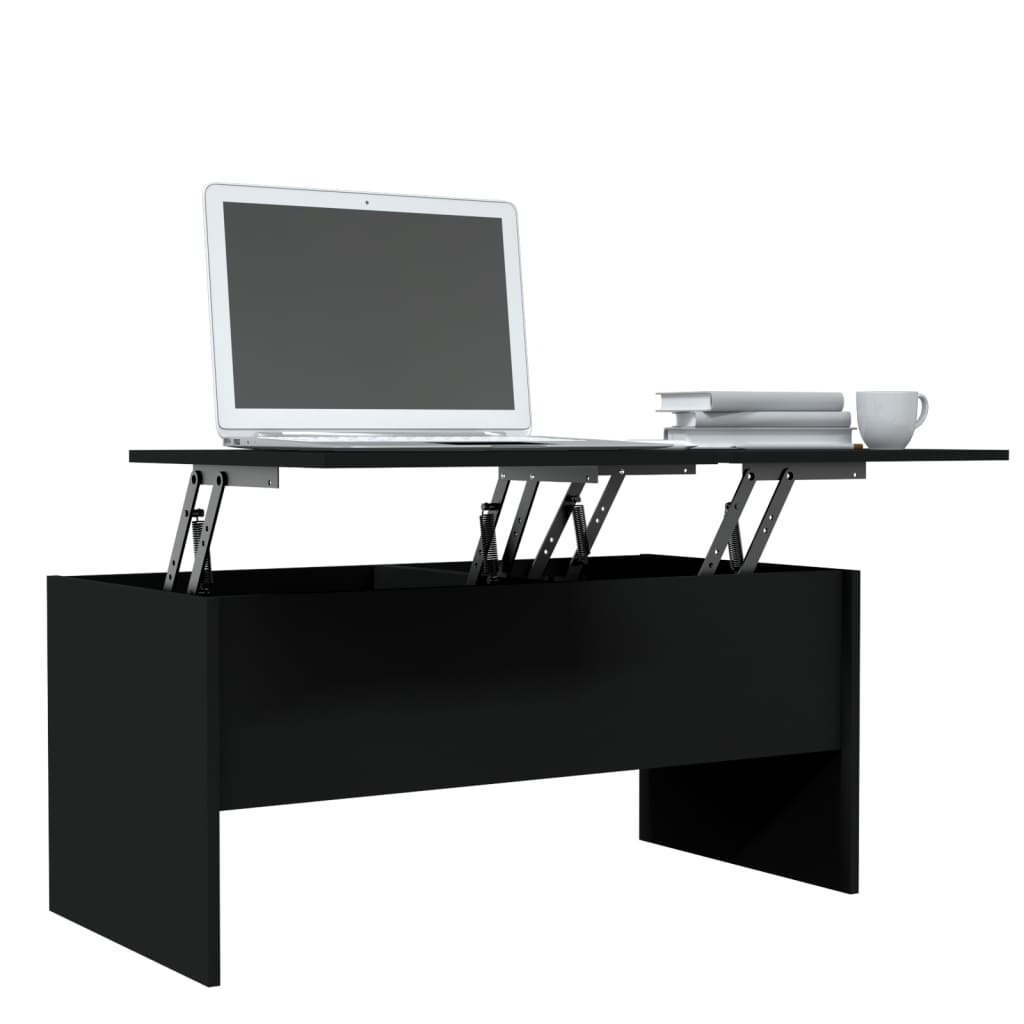 Salongbord Sofabord Svart 102x50,5x46,5 cm