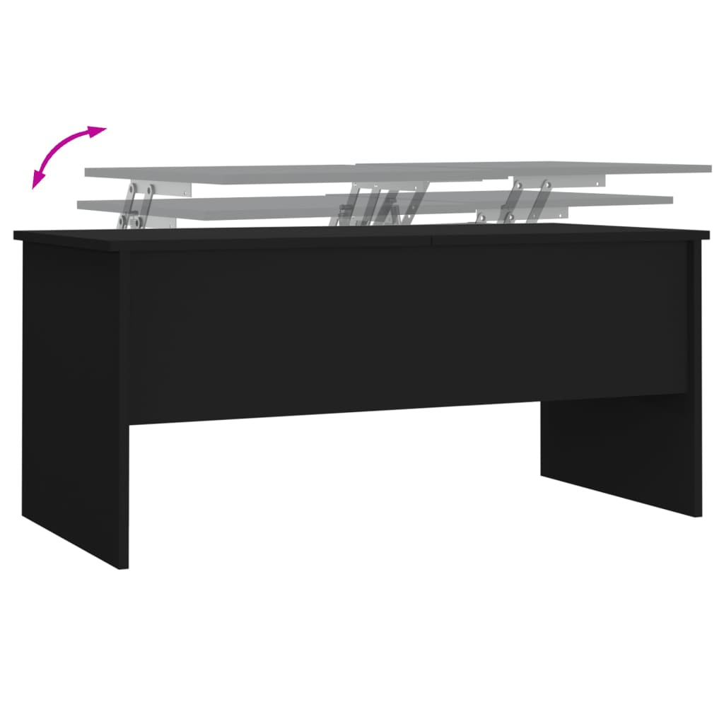 Salongbord Sofabord Svart 102x50,5x46,5 cm