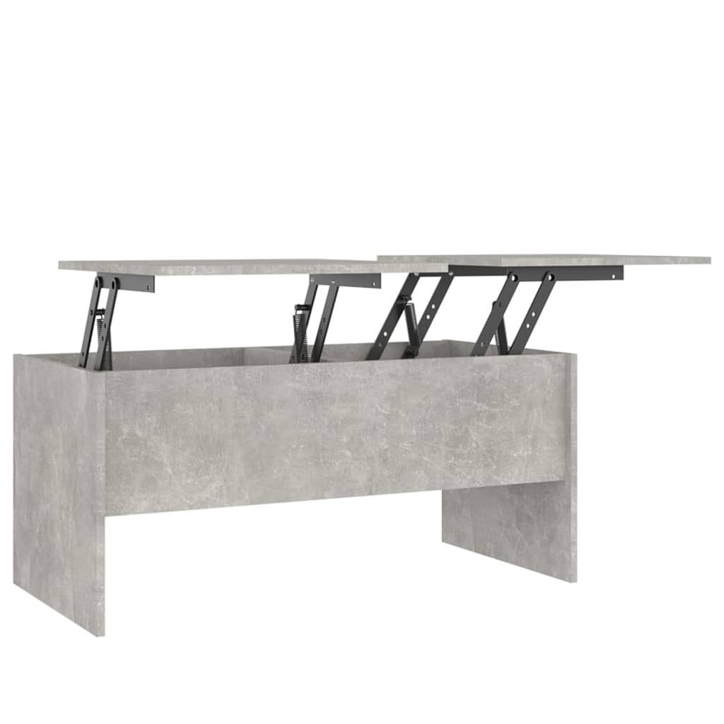 Salongbord Sofabord Betonggrå 102x50,5x46,5 cm