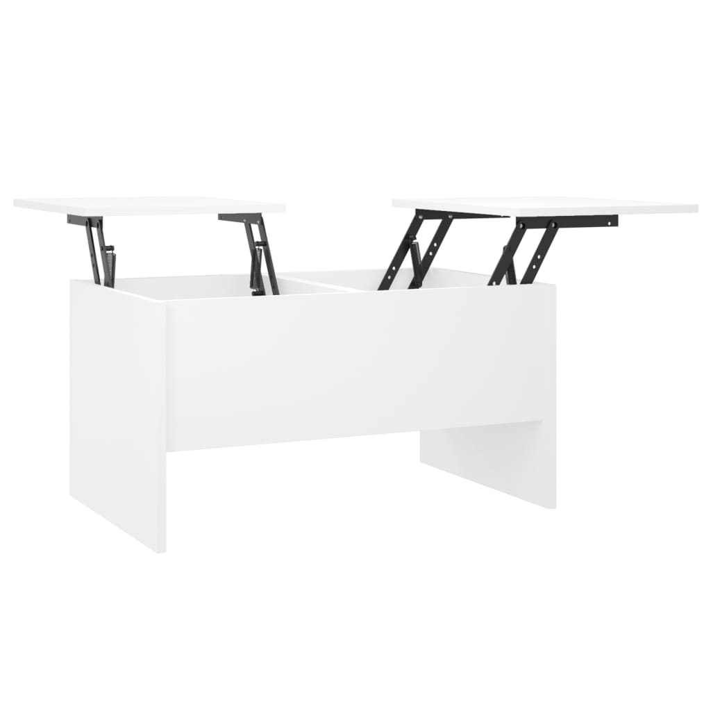 Salongbord Sofabord Hvit 80x50x42,5 cm