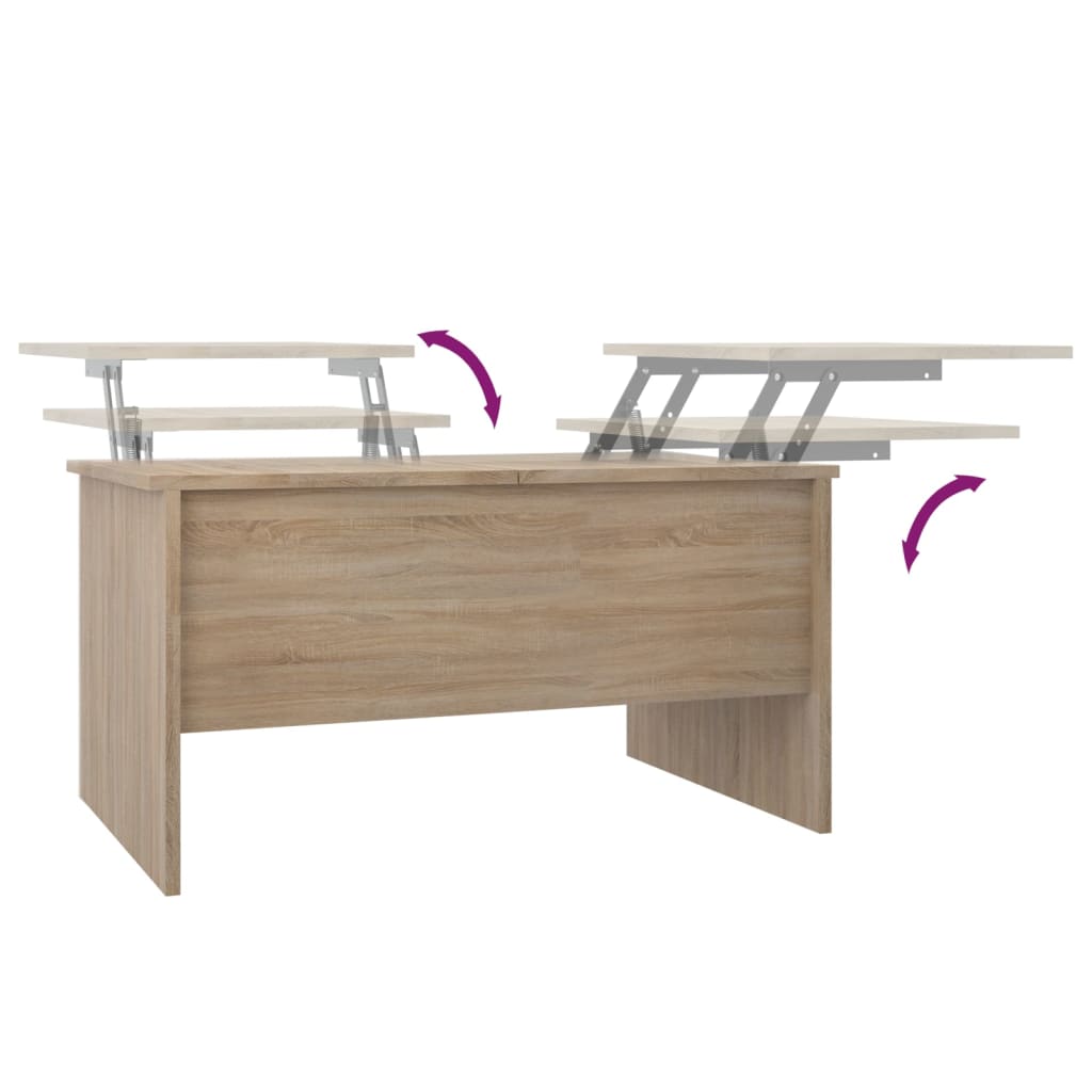 Salongbord Sofabord Sonoma Eik 80x50x42,5 cm