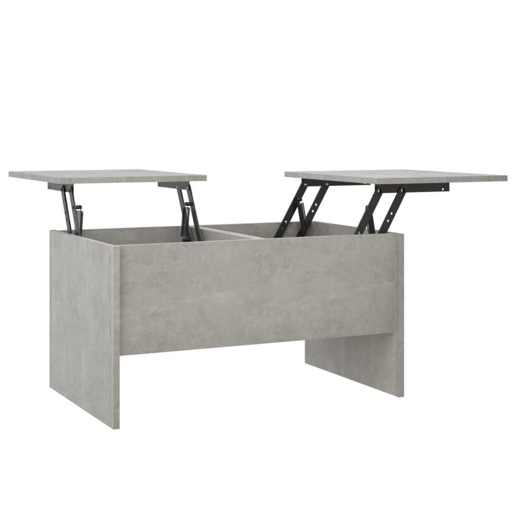 Salongbord Sofabord Betonggrå 80x50x42,5 cm
