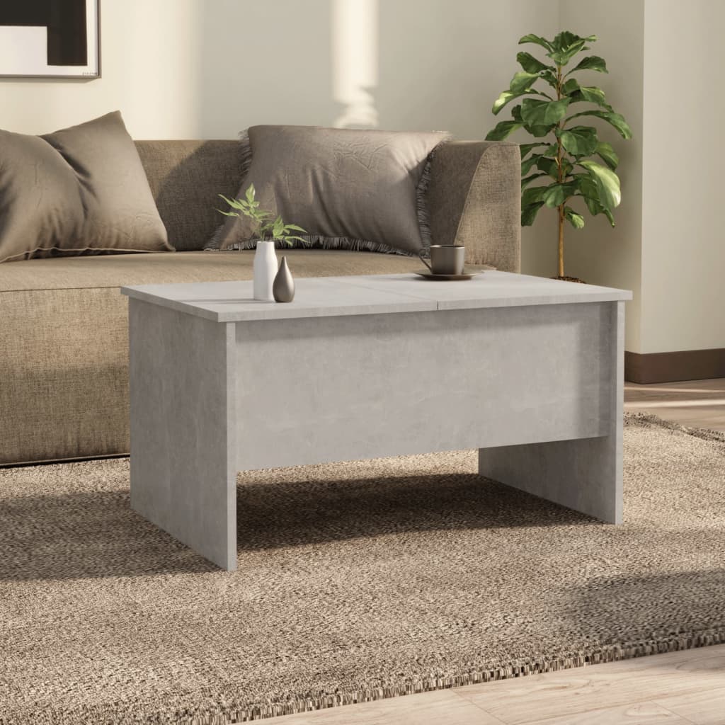 Salongbord Sofabord Betonggrå 80x50x42,5 cm