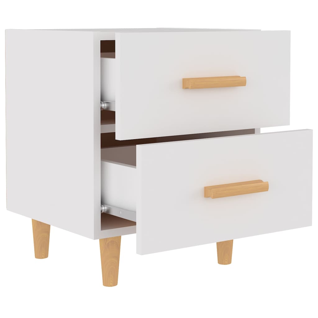 Nattbord Sengbord Hvit 40x35x47,5 cm