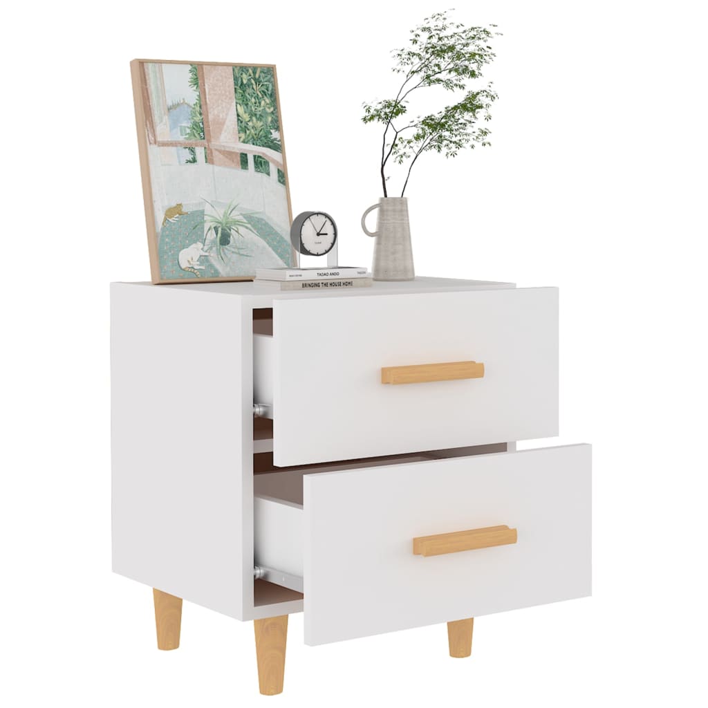 Nattbord Sengbord Hvit 40x35x47,5 cm