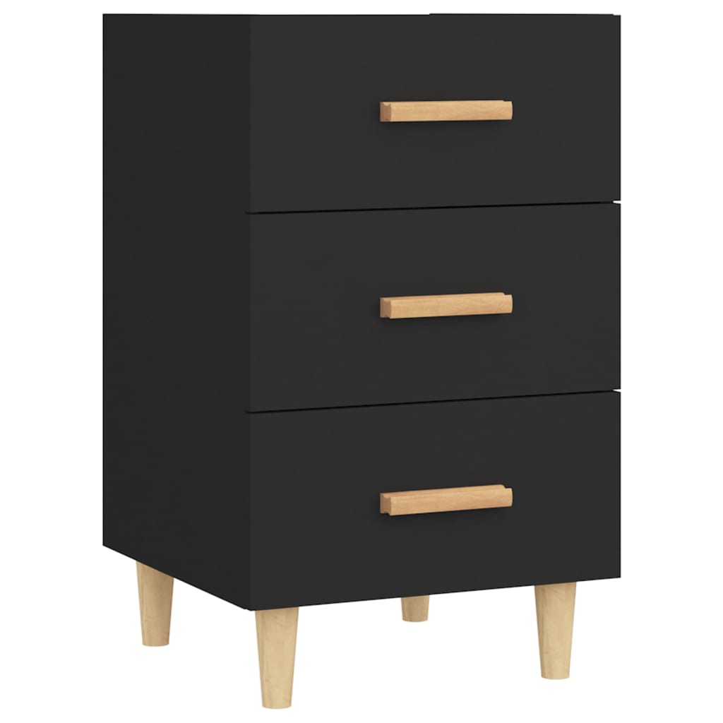 Nattbord Sengbord Svart 40x40x66 cm