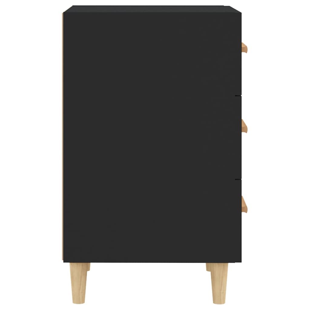 Nattbord Sengbord Svart 40x40x66 cm