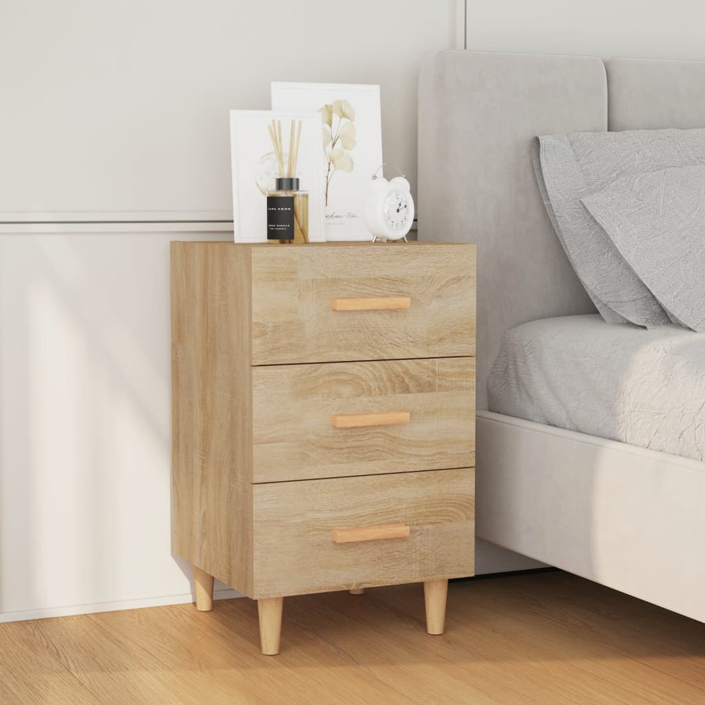 Nattbord Sengbord Sonoma Eik 40x40x66 cm