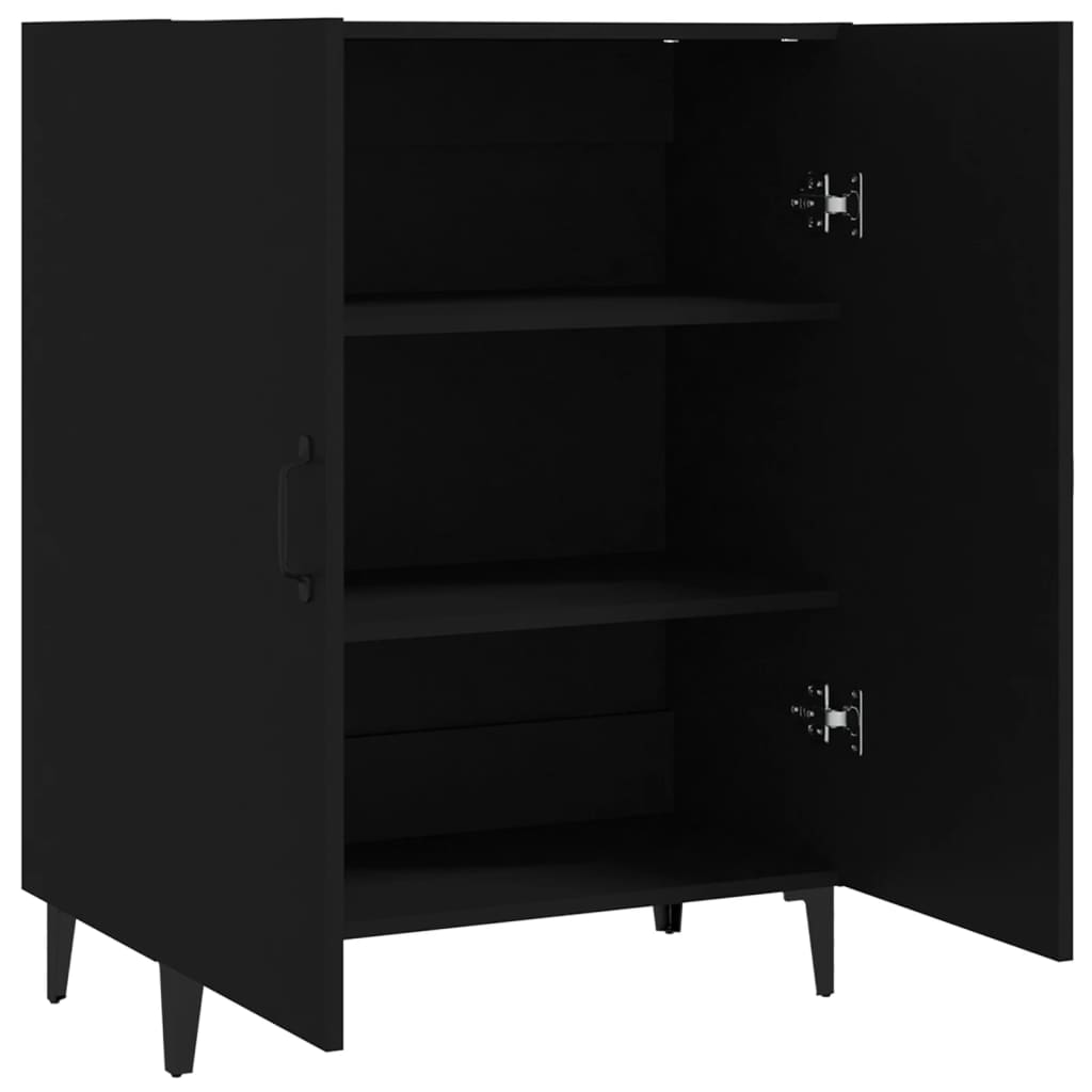 Skjenk Svart 70x34x90 cm