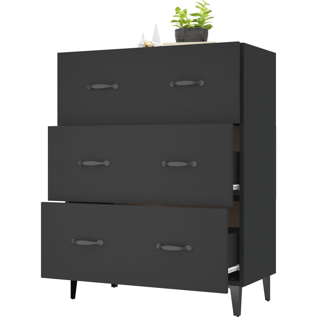 Skjenk Svart 69,5x34x90 cm