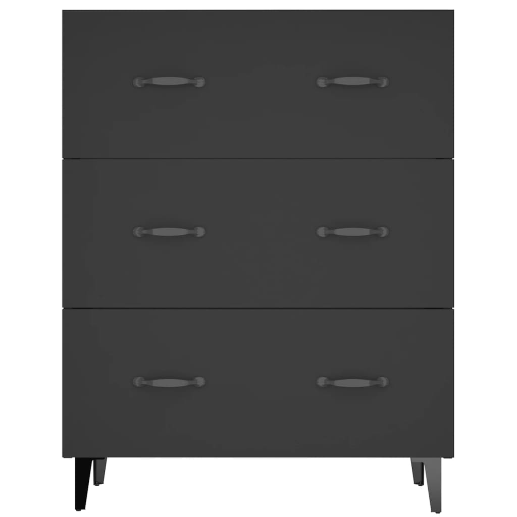 Skjenk Svart 69,5x34x90 cm