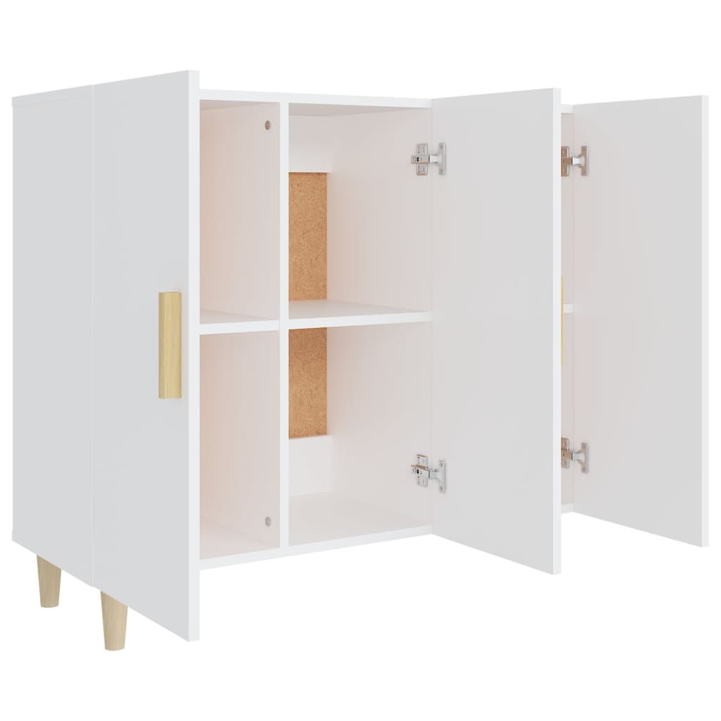Skjenk Hvit 90x34x80 cm
