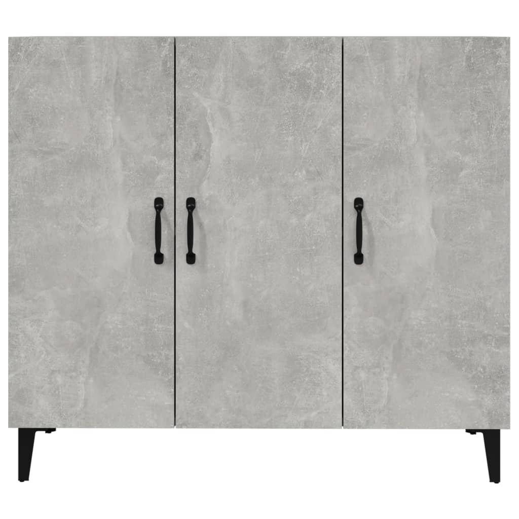 Kommode Betonggrå 90x34x80 cm