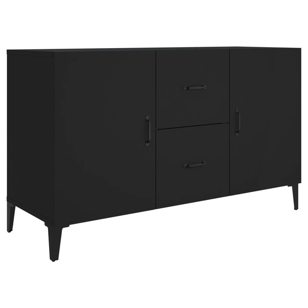 Skjenk Svart 100x36x60 cm