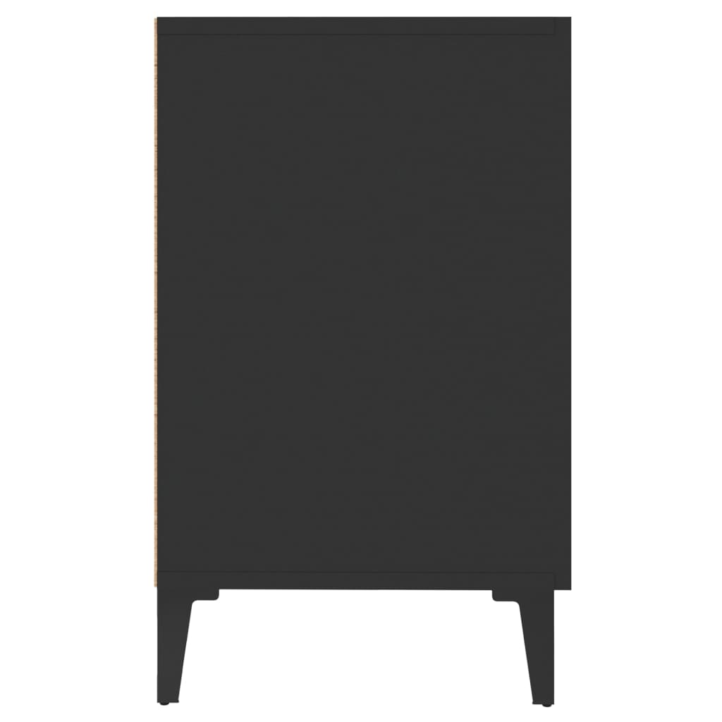 Skjenk Svart 100x36x60 cm