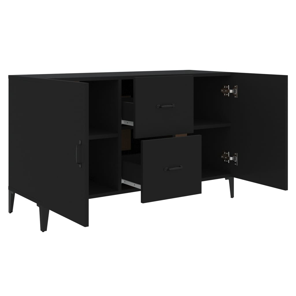 Skjenk Svart 100x36x60 cm