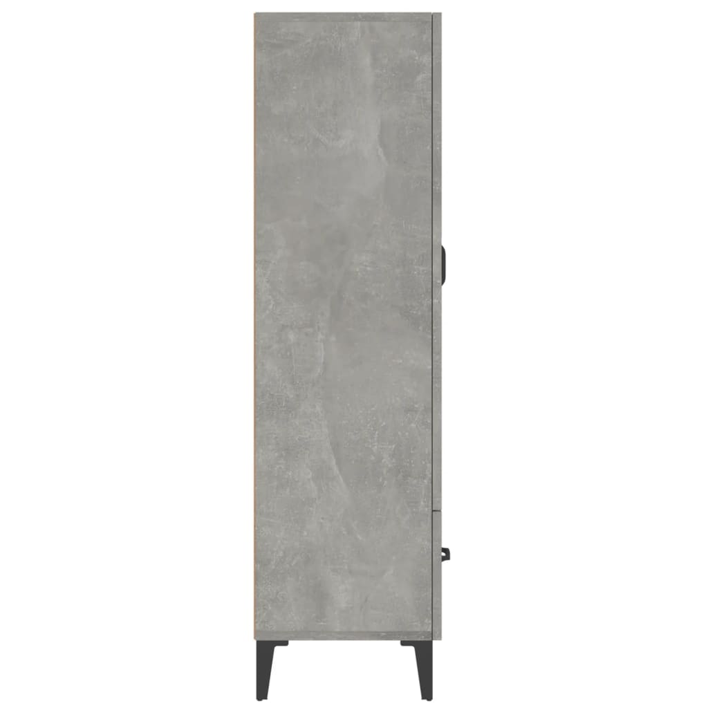 Skap Betonggrå 70x31x115 cm