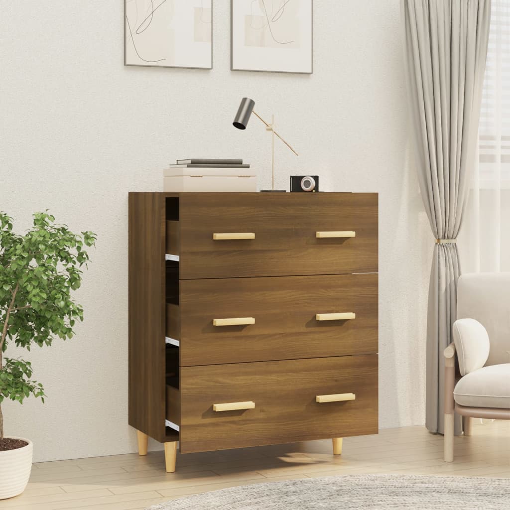 Skjenk Brun Eik 70x34x90 cm