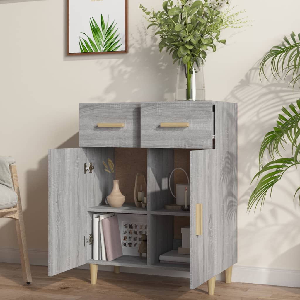 Kommode Sonoma Grå 69,5x34x89 cm