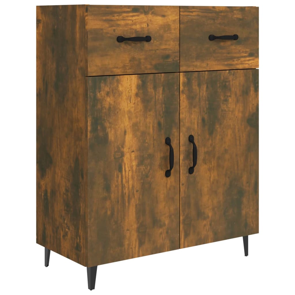 Skjenk røkt eik 69,5x34x90 cm konstruert tre