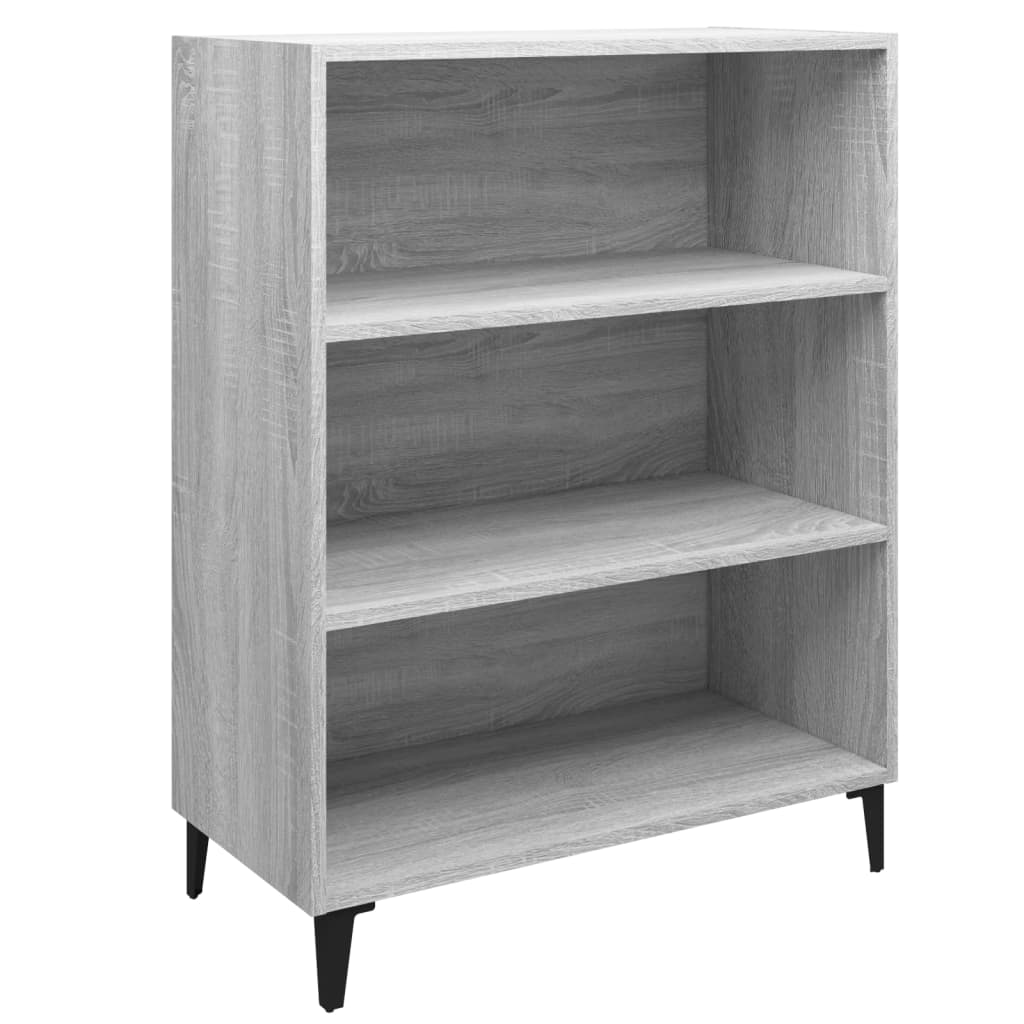 Skjenk grå sonoma 69,5x32,5x90 cm konstruert tre