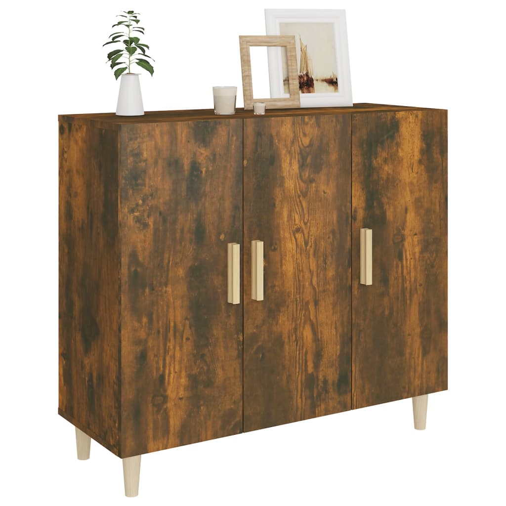 Kommode Røkt Eik 90x34x80 cm
