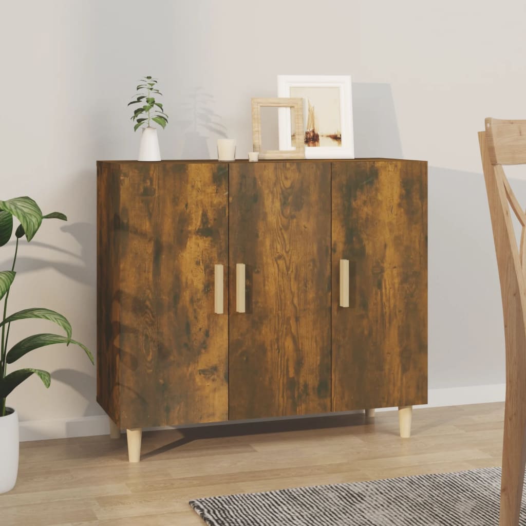 Kommode Røkt Eik 90x34x80 cm