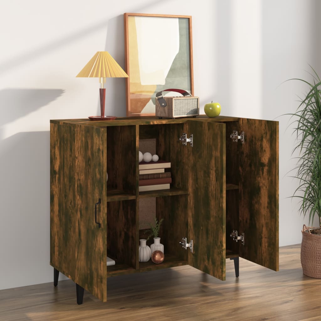 Kommode Røkt Eik 90x34x80 cm