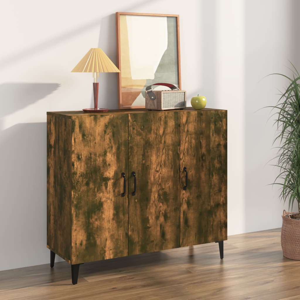 Kommode Røkt Eik 90x34x80 cm