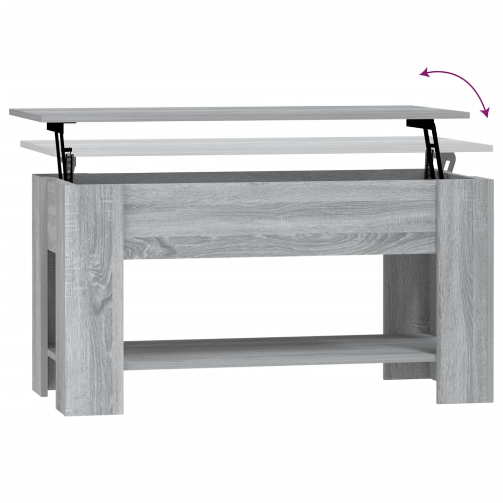 Salongbord Sofabord Sonoma Grå 101x49x52 cm