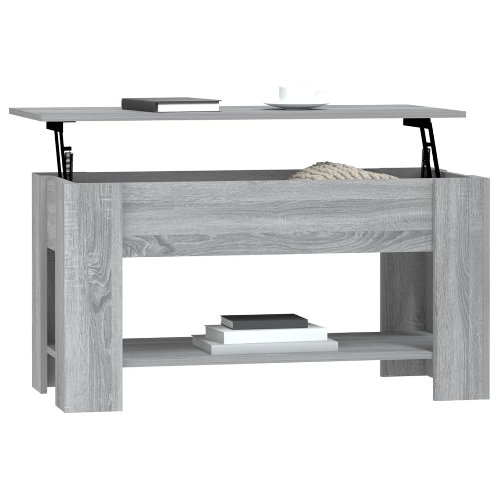 Salongbord Sofabord Sonoma Grå 101x49x52 cm