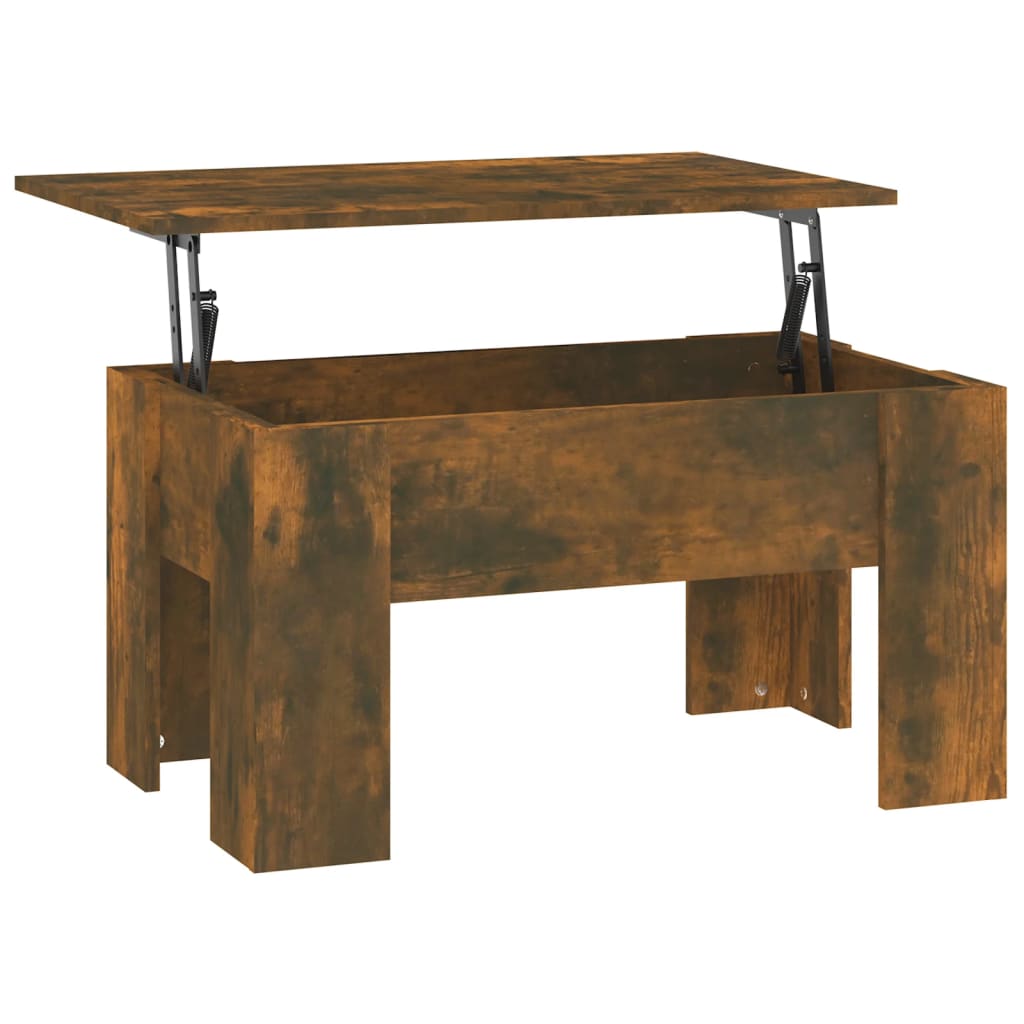 Salongbord Sofabord Røkt Eik 79x49x41 cm