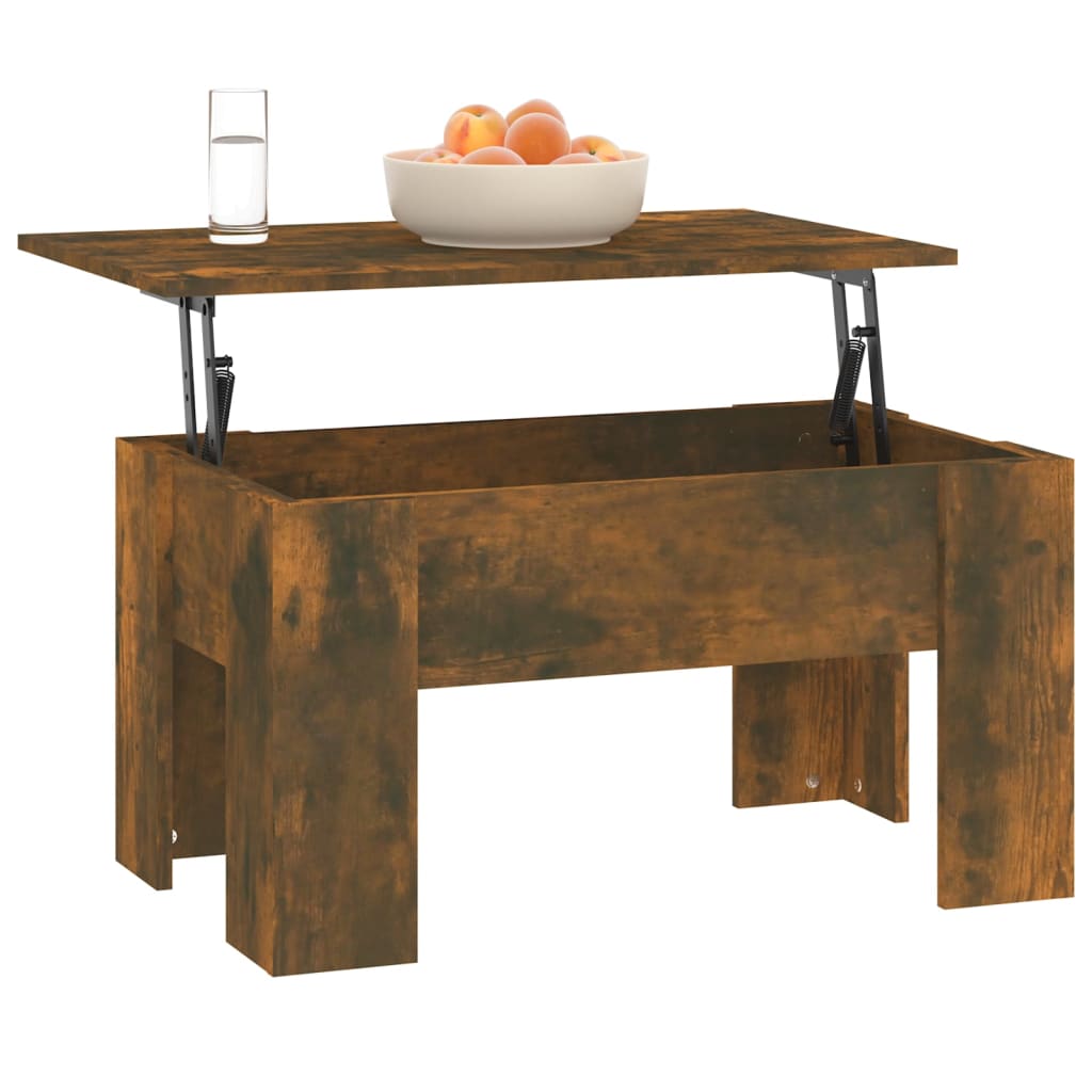 Salongbord Sofabord Røkt Eik 79x49x41 cm
