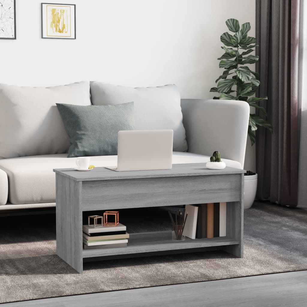 Salongbord Sofabord Sonoma Grå 102x50x52,5 cm