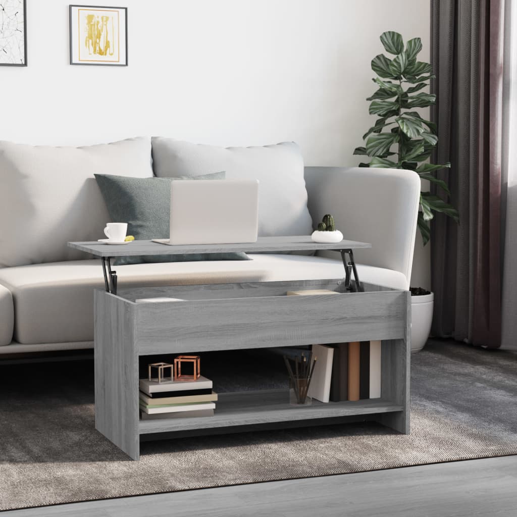 Salongbord Sofabord Sonoma Grå 102x50x52,5 cm