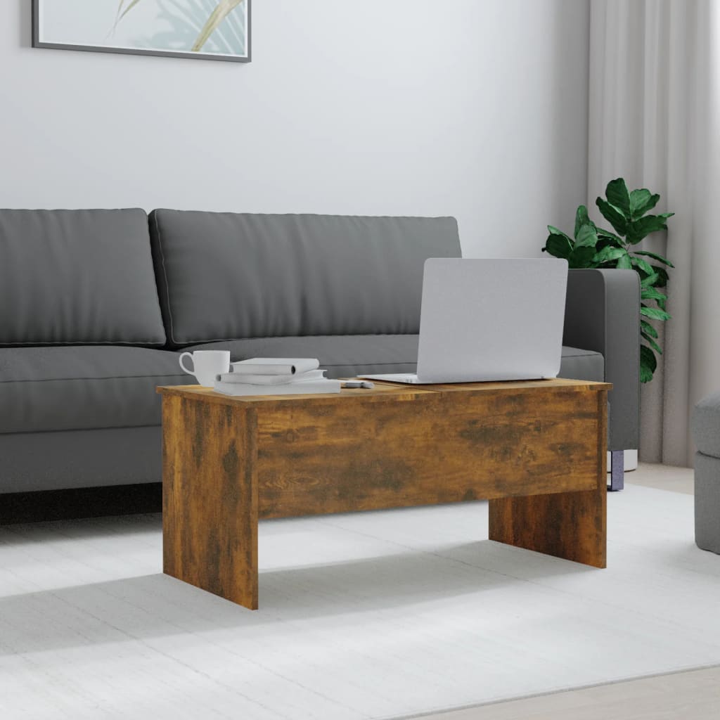 Salongbord Sofabord Røkt Eik 102x50,5x46,5 cm
