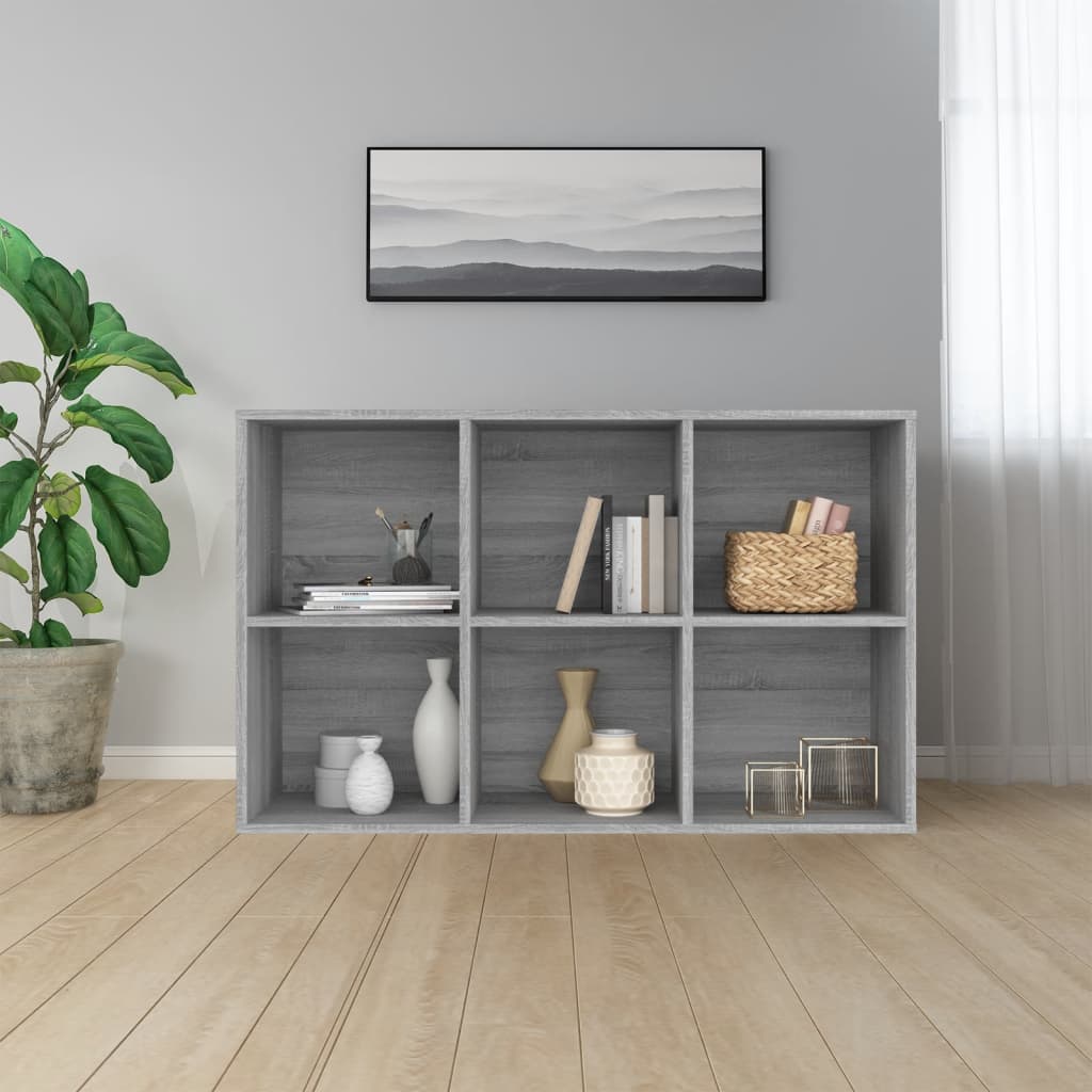 Bokhylle Sonoma Grå 66x30x98 cm