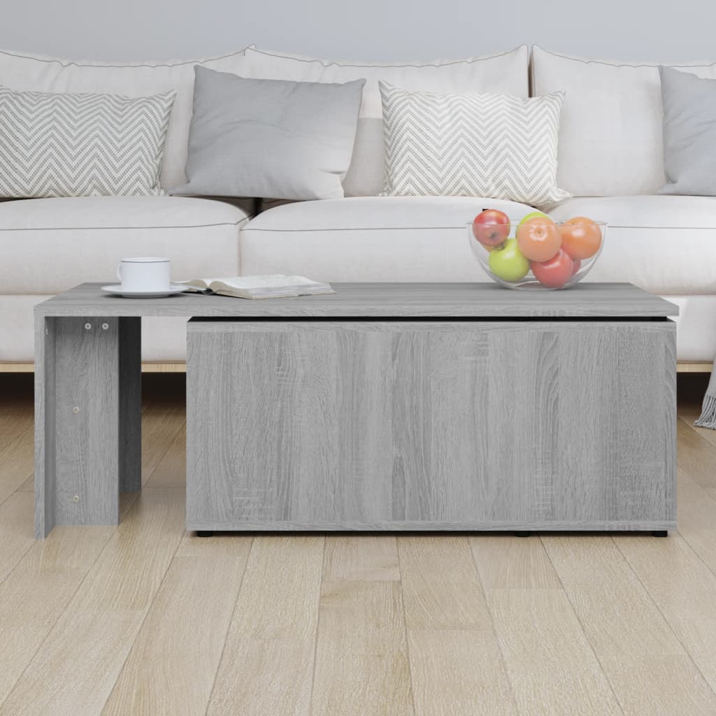 Salongbord Sofabord Sonoma Grå 150x50x35 cm