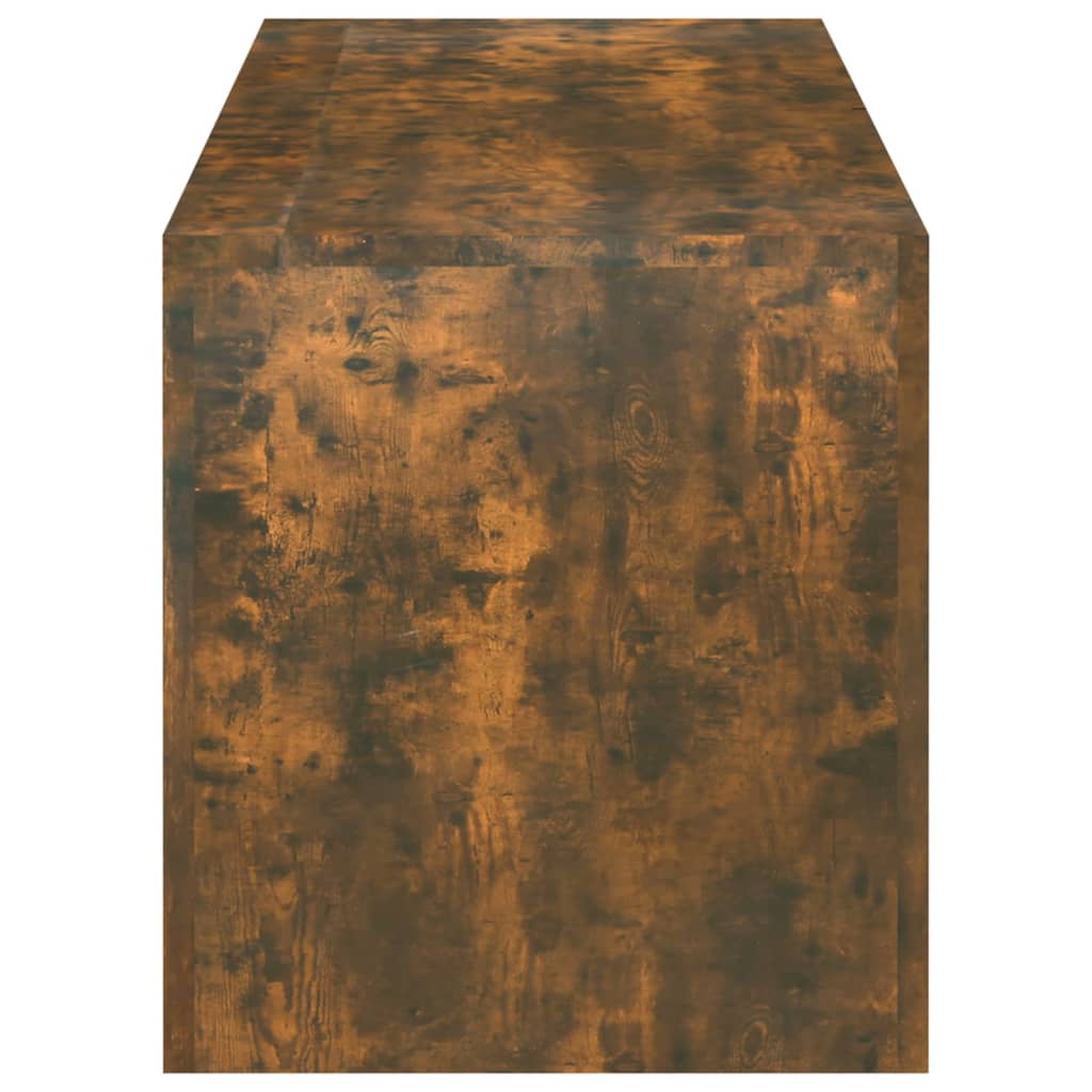 TV-Møbel Røkt Eik TV-benk med LED-lys 120x35x40 cm