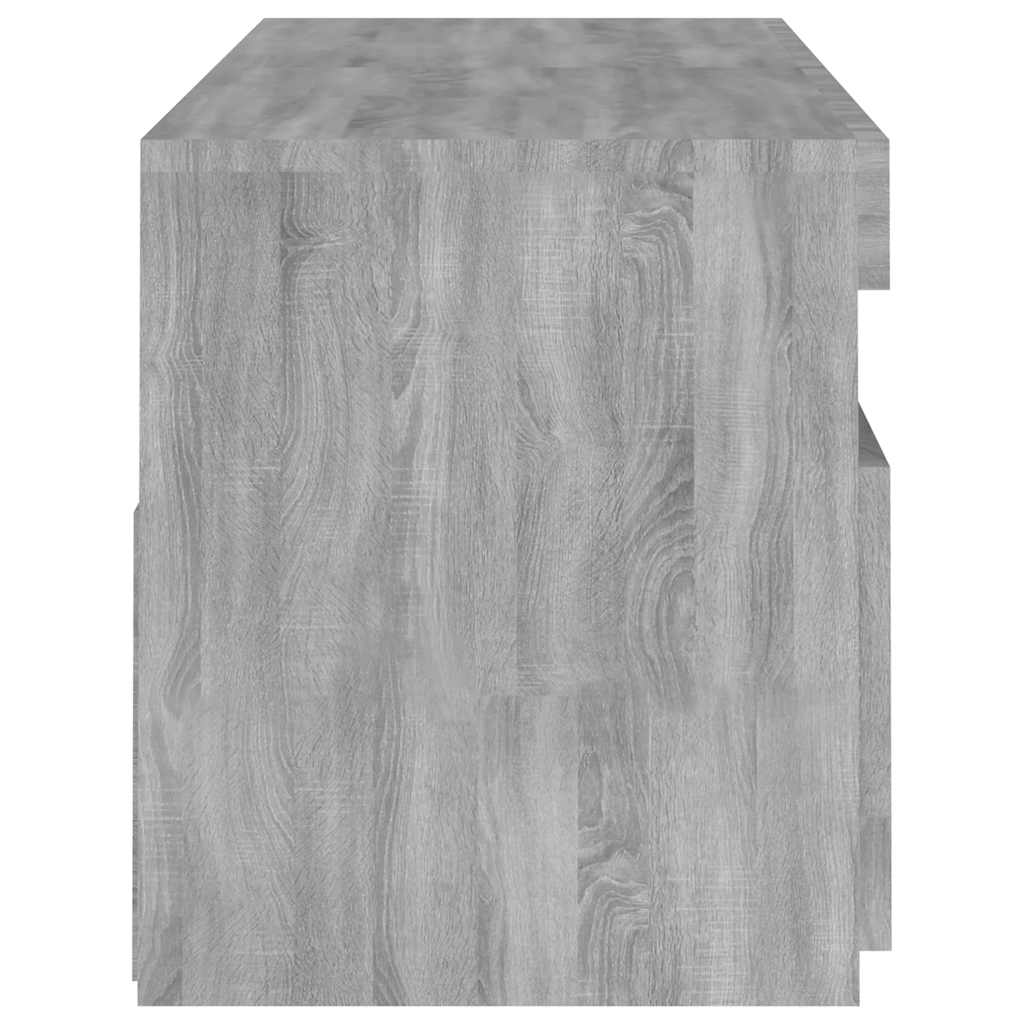 TV-Møbel Sonoma Grå TV-benk med LED-lys 120x35x40 cm