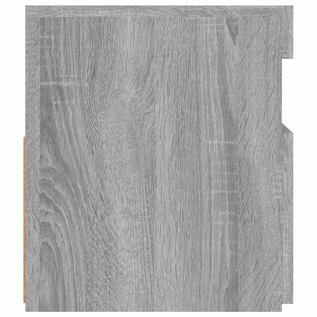 TV-Møbel Sonoma Grå Tv-benk med LED-lys 90x35x40 cm