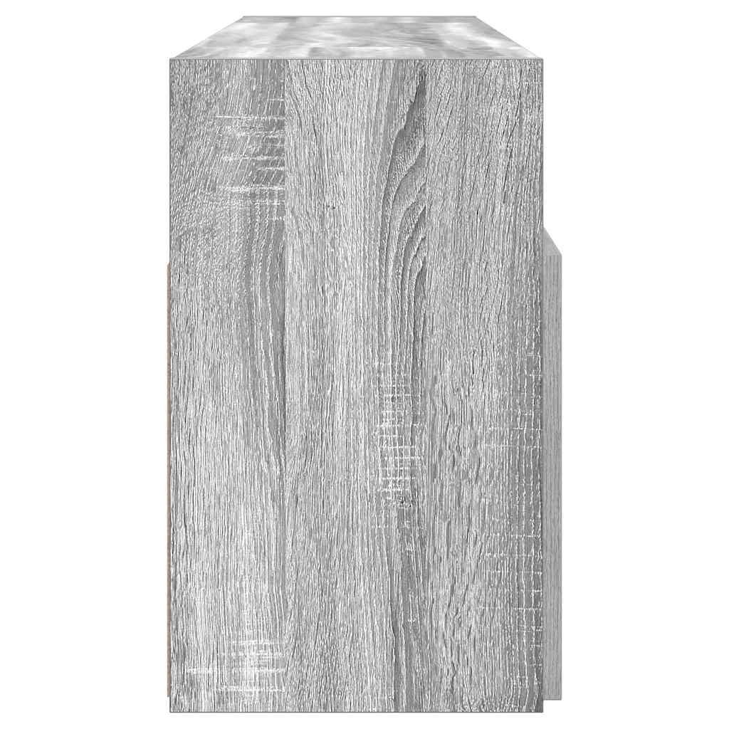 TV-Møbel Sonoma Grå TV-benk med LED-lys 120x30x50 cm